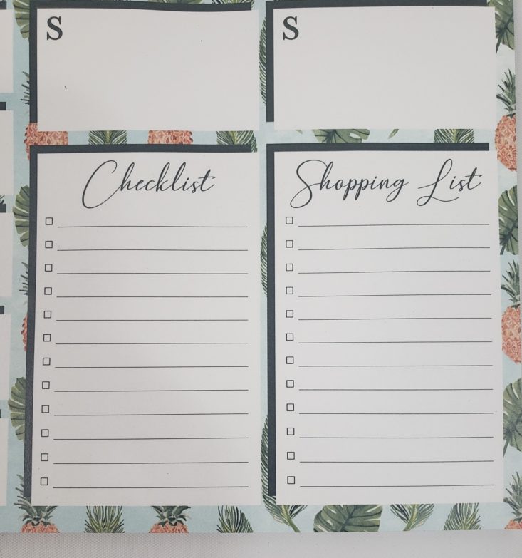 My Paper Box June - Personalized Weekly Checklist Pad 2