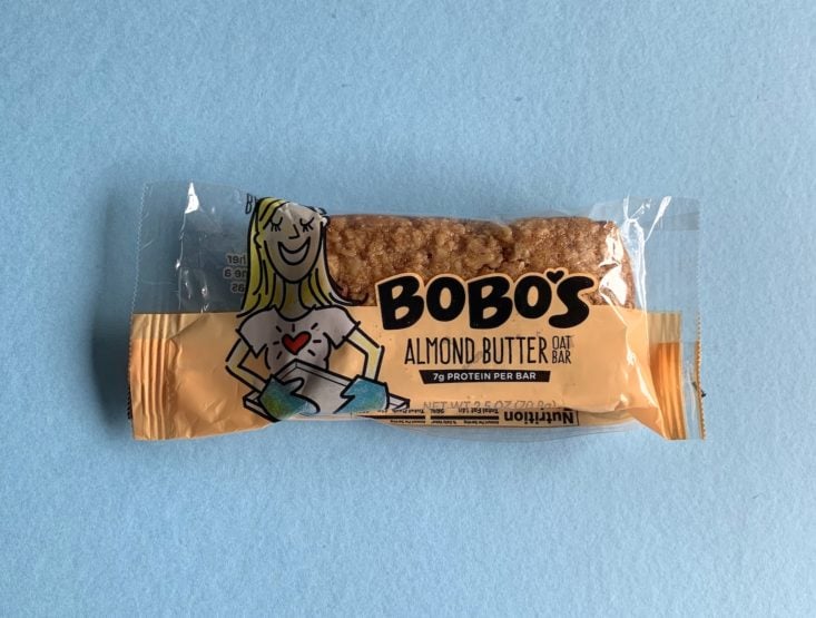 SnackSack Classic May 2019 - Bobo’s Almond Butter Oat Bar 1