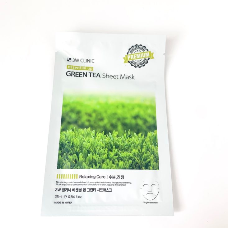 Sooni Mini Pouch June 2019 - 3W Clinic Essential Up Green Tea Mask