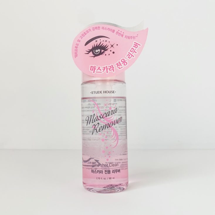 Sooni Pouch June 2019 Review - Etude House One Shot Clean Mascara Remover Front