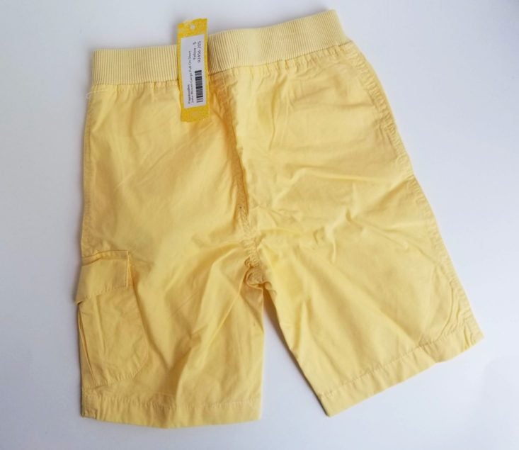 Stitch Fix Kids Boys June 2019 yellow shorts back