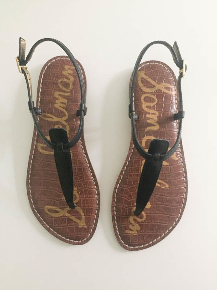 Stitch Fix Plus May 2019 - Gigi Leather T-Strap Sandal By Sam Edelman 2