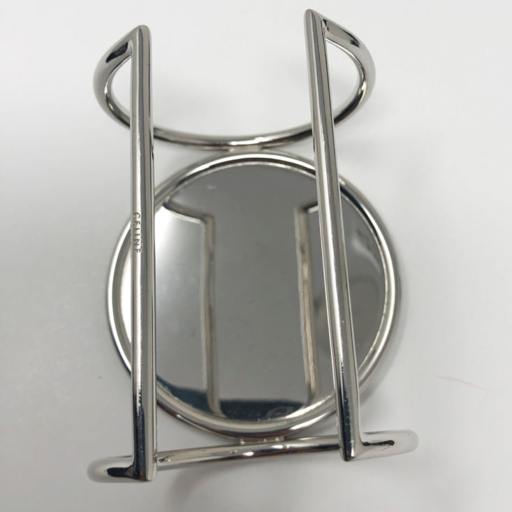 Switch Designer Jewelry Rental Subscription Review May 2019 - CELINE Circle Cage Plate Cuff Back