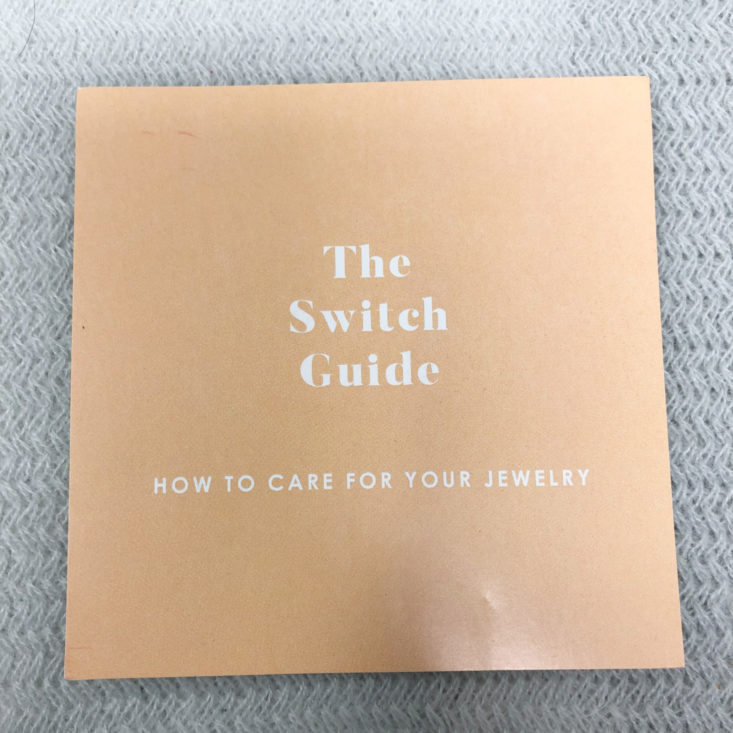 Switch Designer Jewelry Rental Subscription Review May 2019 - Information Card 2