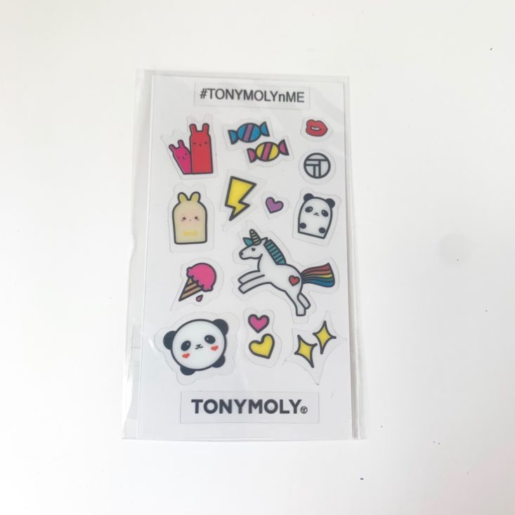 TONYMOLY Monthly Bundle Review May 2019 - Stickers Top