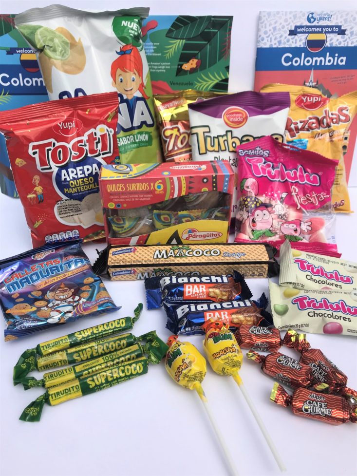 Universal Yums June 2019 - All Products Laid out