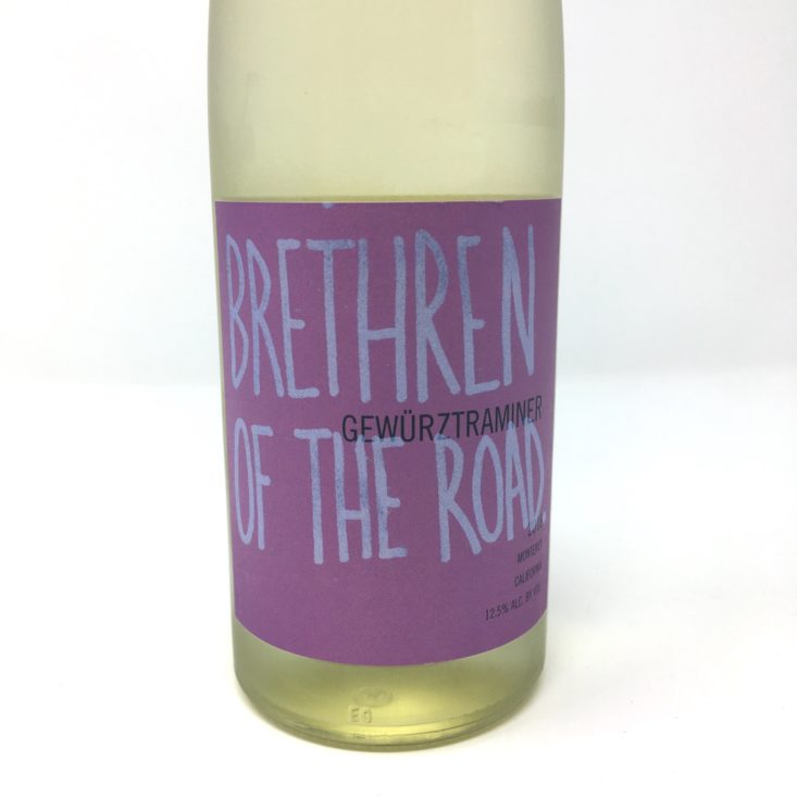 Brethren of the Road Gewürztraminer Bottle Label Front