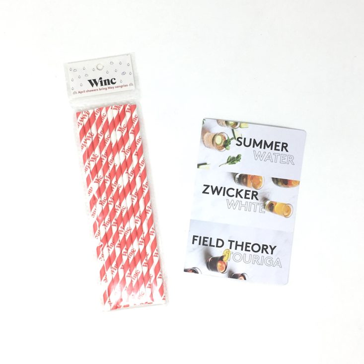 Straws and Sangria Recipe Card