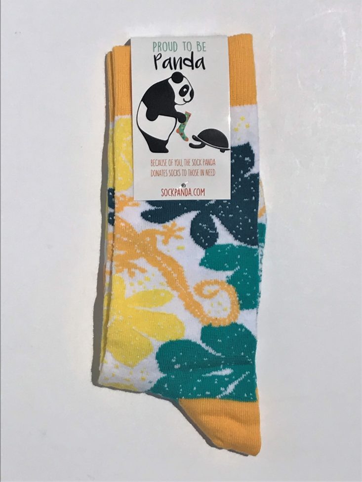 sock panda women July 2019 - flower sock tag back Top