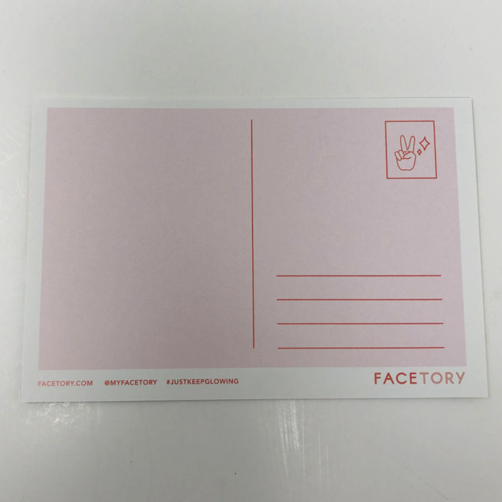 4 Facetory 4 Ever Fresh June 2019 - PostCard