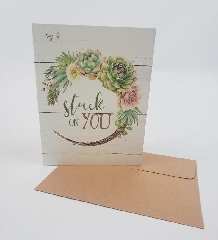 FLAIR & PAPER Subscription Box June 2019 - Stuck on You Greeting Card