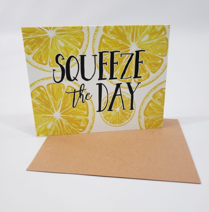 Flair & Paper July 2019 - Squeeze The Day Greeting Card