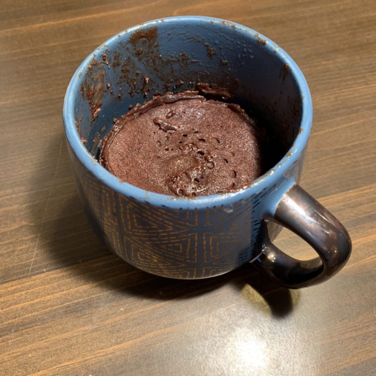 Keto Krate June 2019 - Primal Noms Chocolate Mug Cake Plated 2