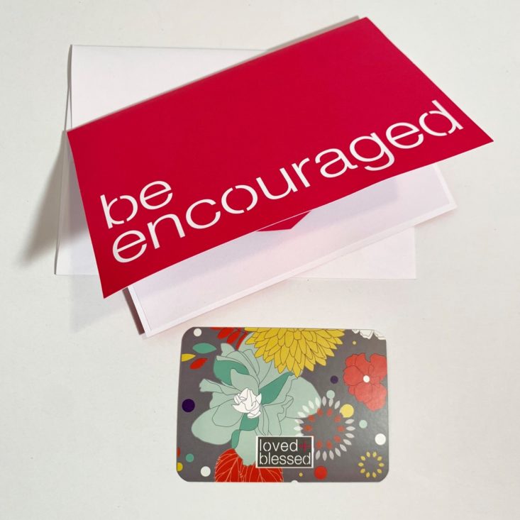 Loved + Blessed June 2019 - Encouragement Card Top 2