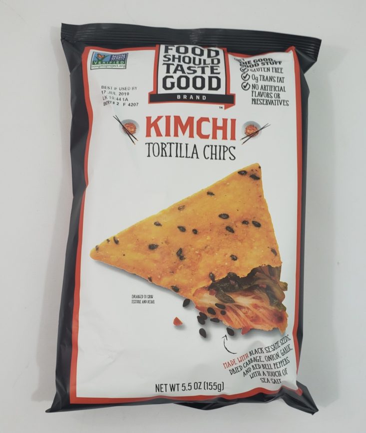 Monthly Box of Food and Snack July 2019 - Kimchi Tortilla Chips 1