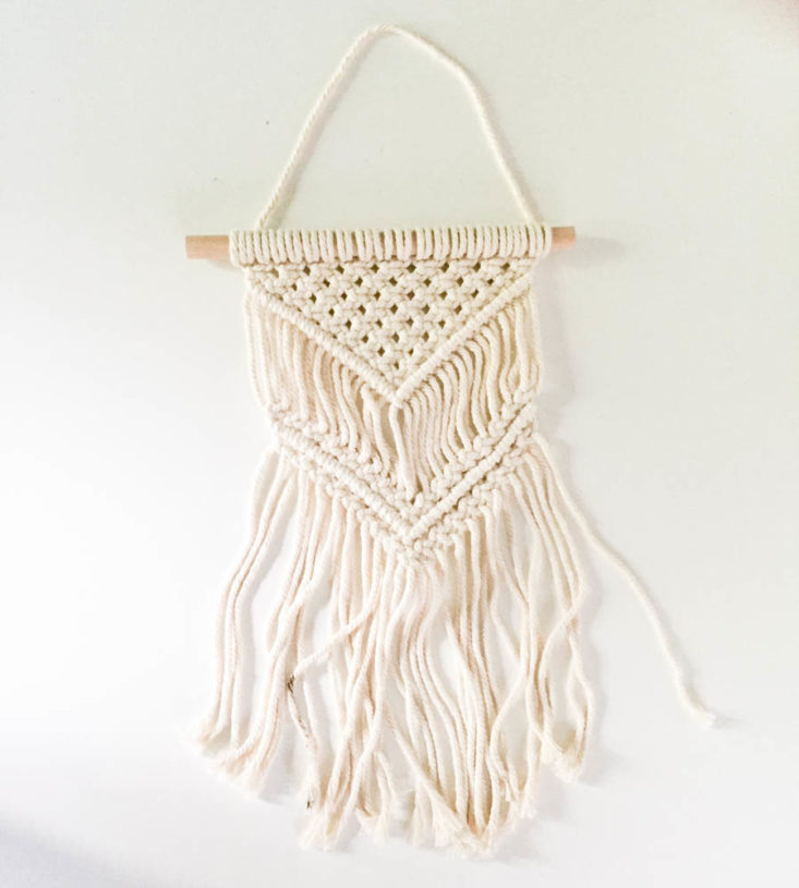 Once Upon A Book Club May 2019 - Macrame Wall Hanging Open Front