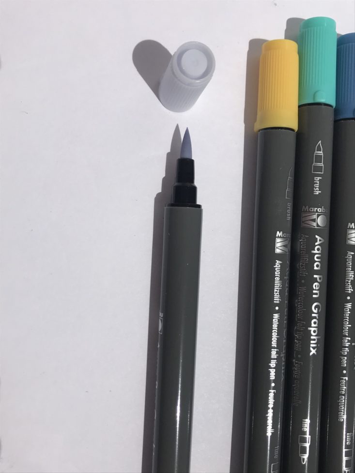 Paletteful Packs July 2019 - Graphix Aqua Pens - Metropolitan 6 Piece Set Brush Tip