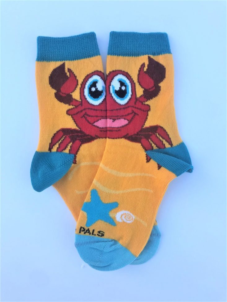 Panda Pals July 2019 - Crab Socks Laidout