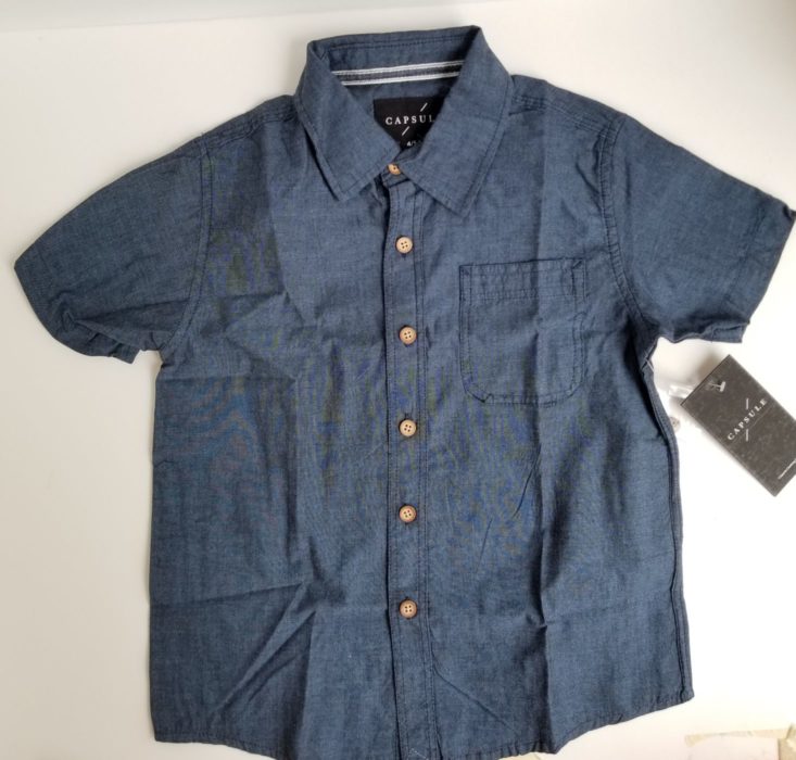 Stitch Fix Boys July 2019 denim shirt