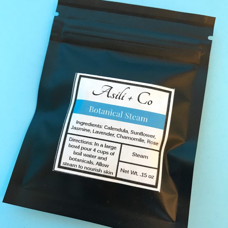 ZaaBox Women of Color Subscription Review June 2019 - botanical steam Top