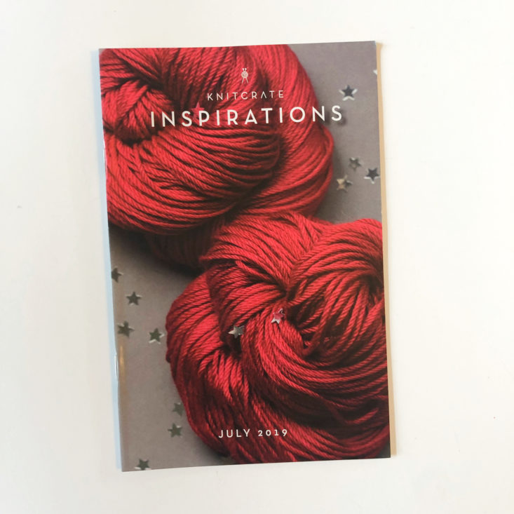 KnitCrate Membership July 2019 booklet cover