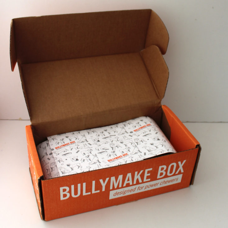 Bullymake Box August 2019 - Box Opened Top
