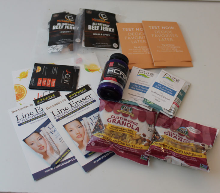 Bulu Box Weight Loss Subscription Box August 2019 - All Content Top