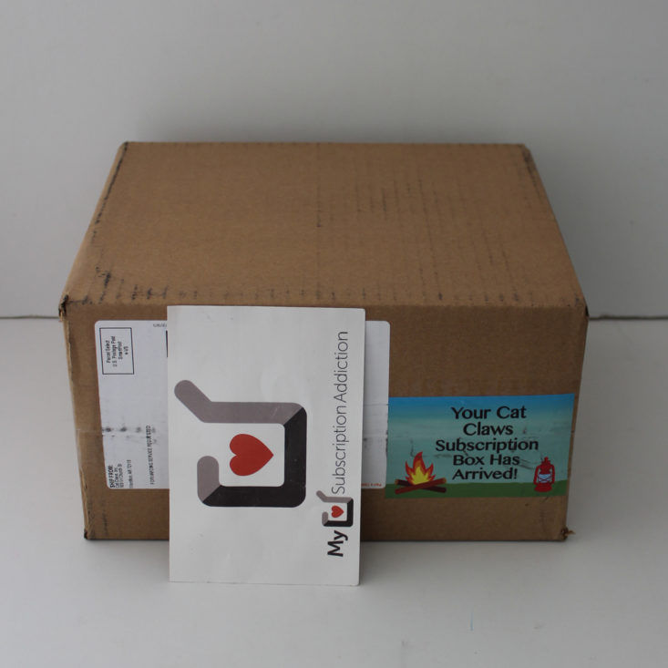 Cat Claws Club Subscription Box August 2019 - Box Front