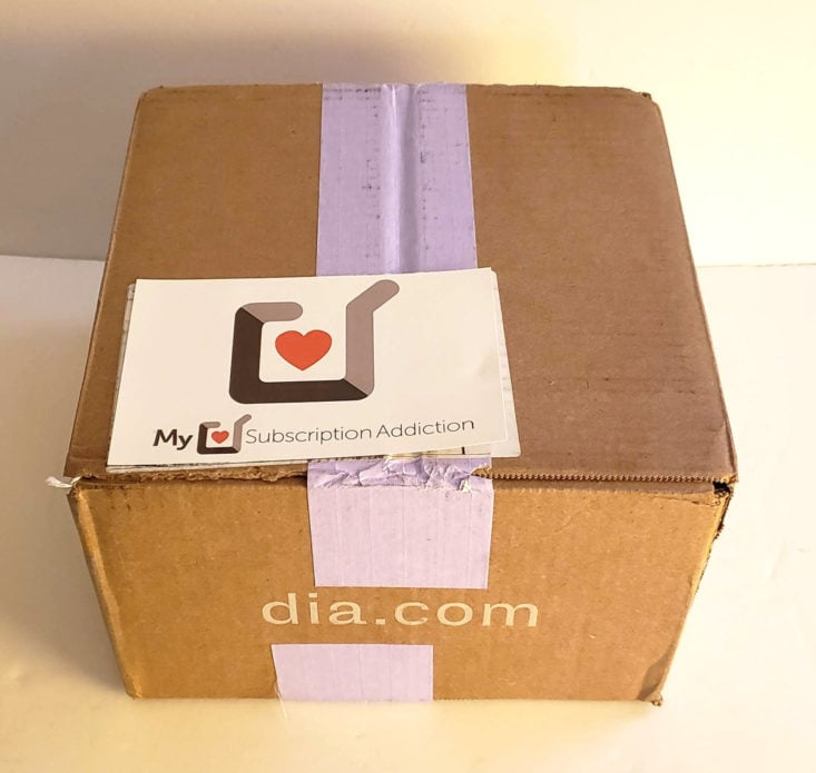 Dia & Co Subscription Box July 2019 - Packed Box Top