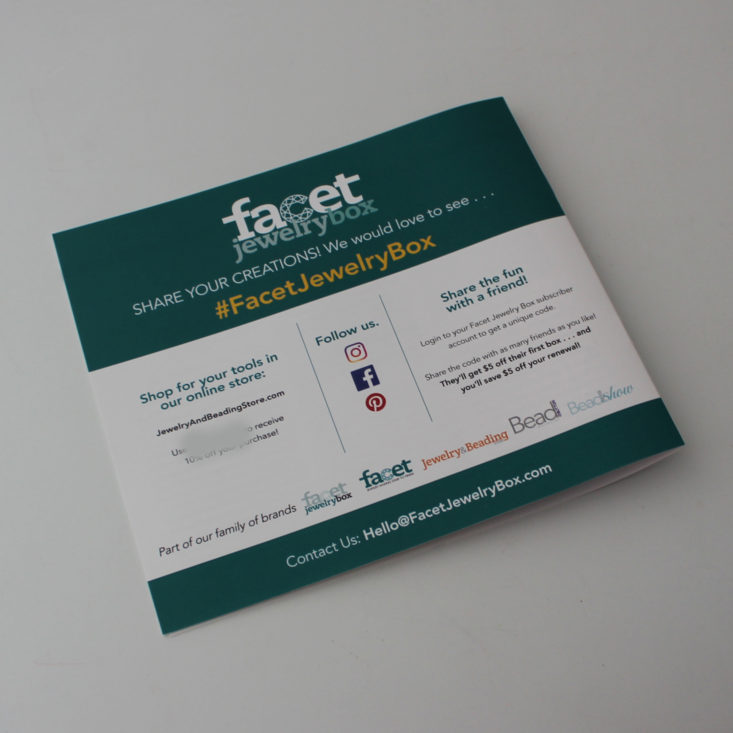 Facet Jewelry August 2019 - Booklet 4