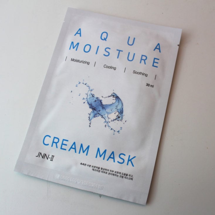 Mask Maven July 2019 - Jnn-II Aqua Moisture Cream Mask Top