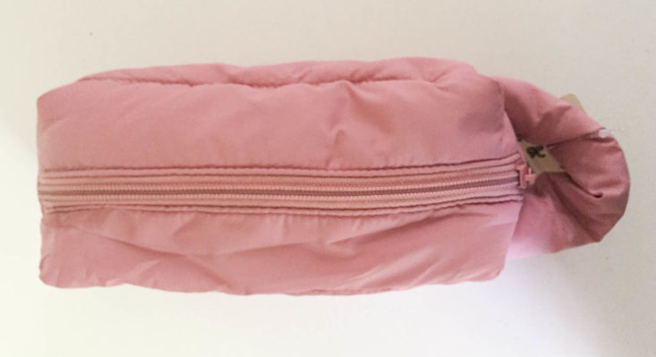 My Fashion Crate Subscription Review July 2019 - Pink Quilted Nylon Cosmetic Case by T-Shirt & Jeans 2 Zip Top