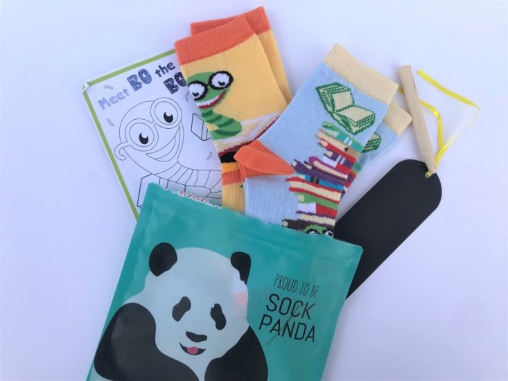 Panda Pals Kid’s Socks Subscription Box August 2019 - All Content Top