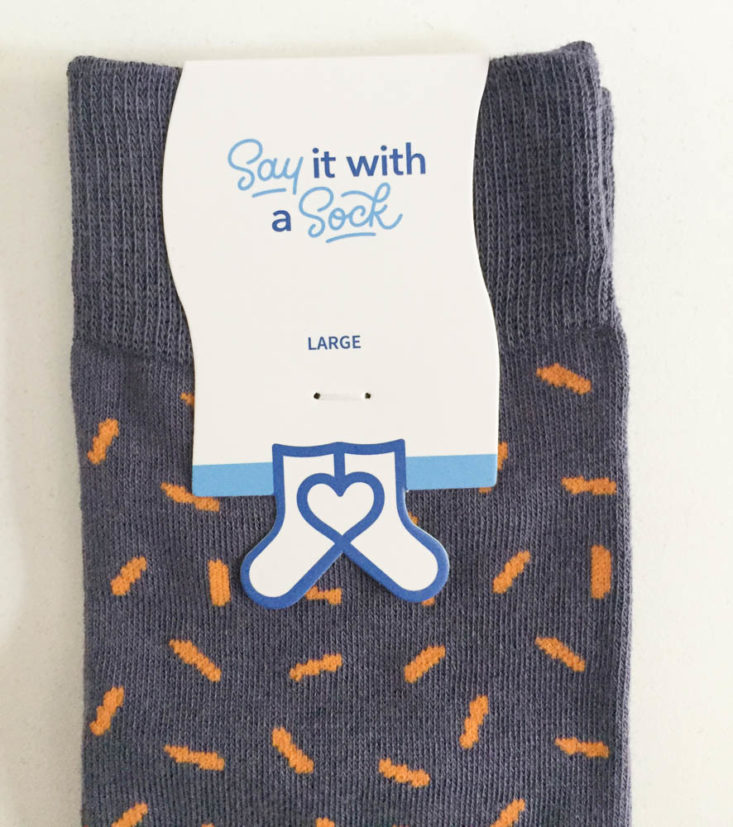 Say It With A Sock Men’s Two Pair July 2019 - Patterned With Tag Top