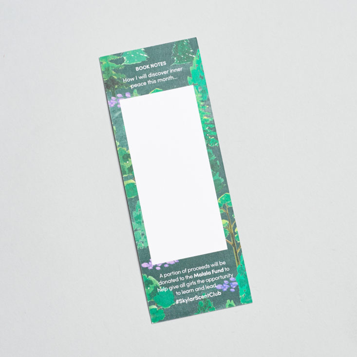 back of bookmark