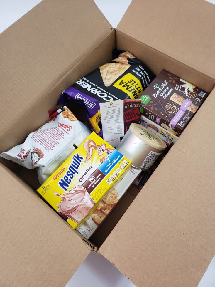 Snack With Me August 2019 - Box Opened Top
