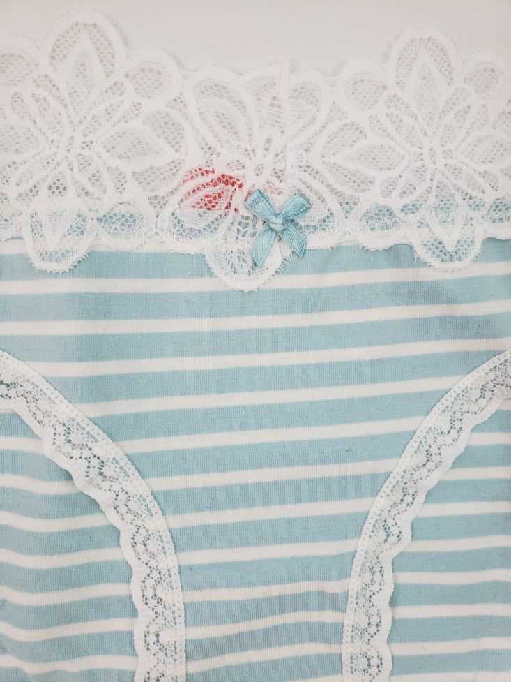 Splendies July 2019 - Blue and White Striped Panties Closer Top