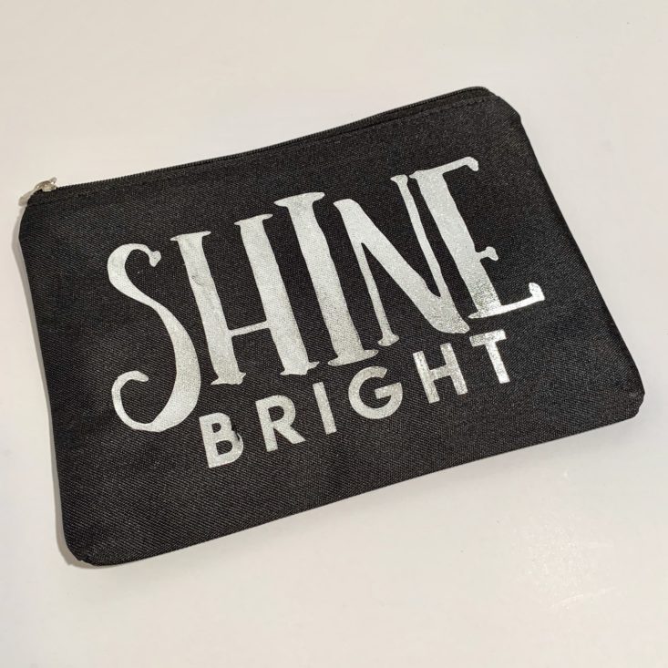 Unplugged Book Box June 2019 - Novel Grounds Shine Bright Pouch Top