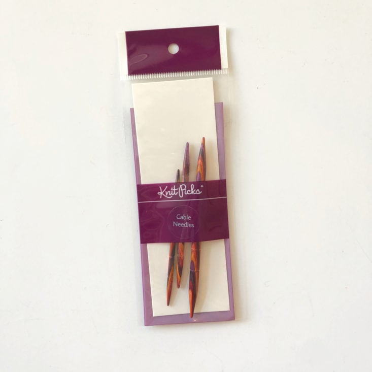 KnitPicks August 2019 cable needle packaging