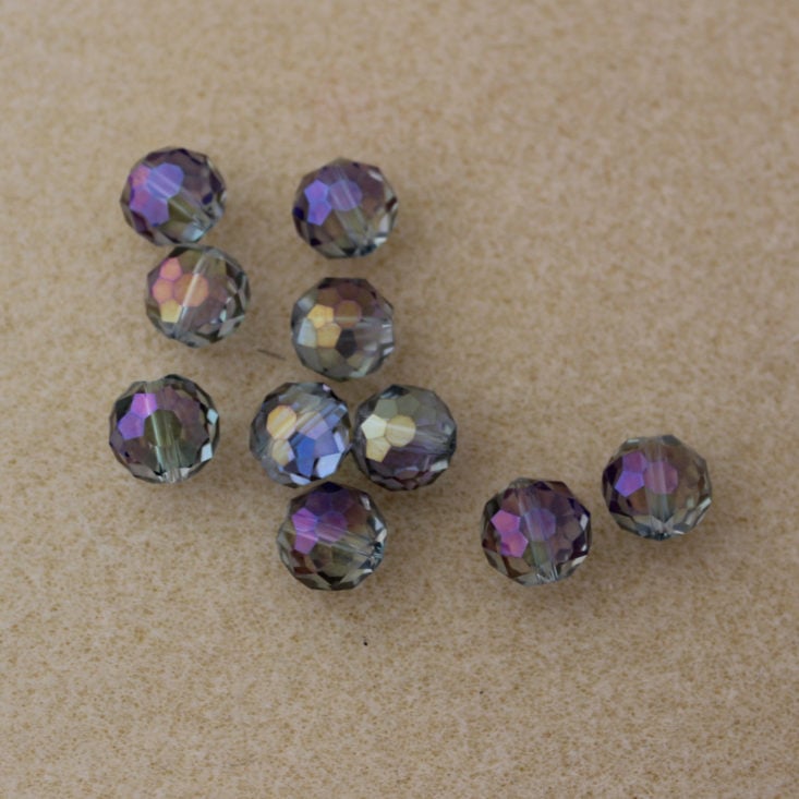Bargain Bead Box September 2019 - Chinese Crystal Coin Beads Iridescent Top