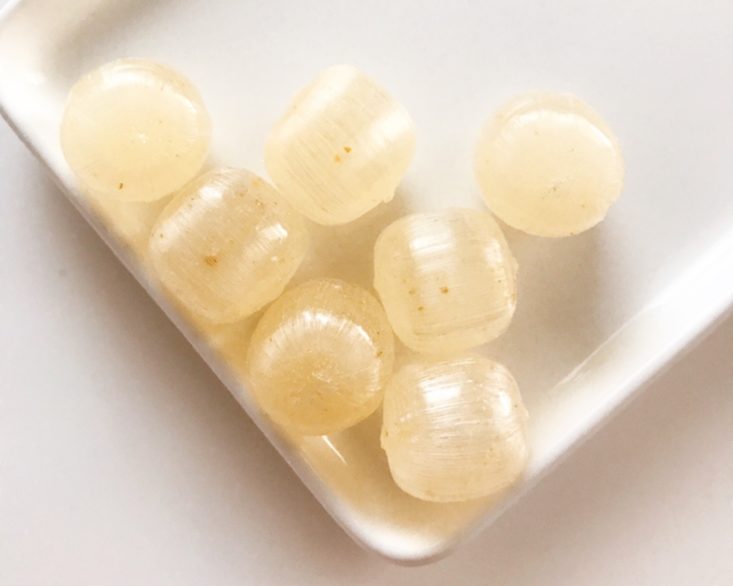 Bokksu July 2019 - Bokksu Exclusive Handmade Yuzu Sake Candy Pieces Top
