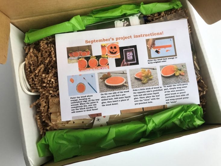 Confetti Grace Original DIY Box September 2019 - All Supplies in Box Top