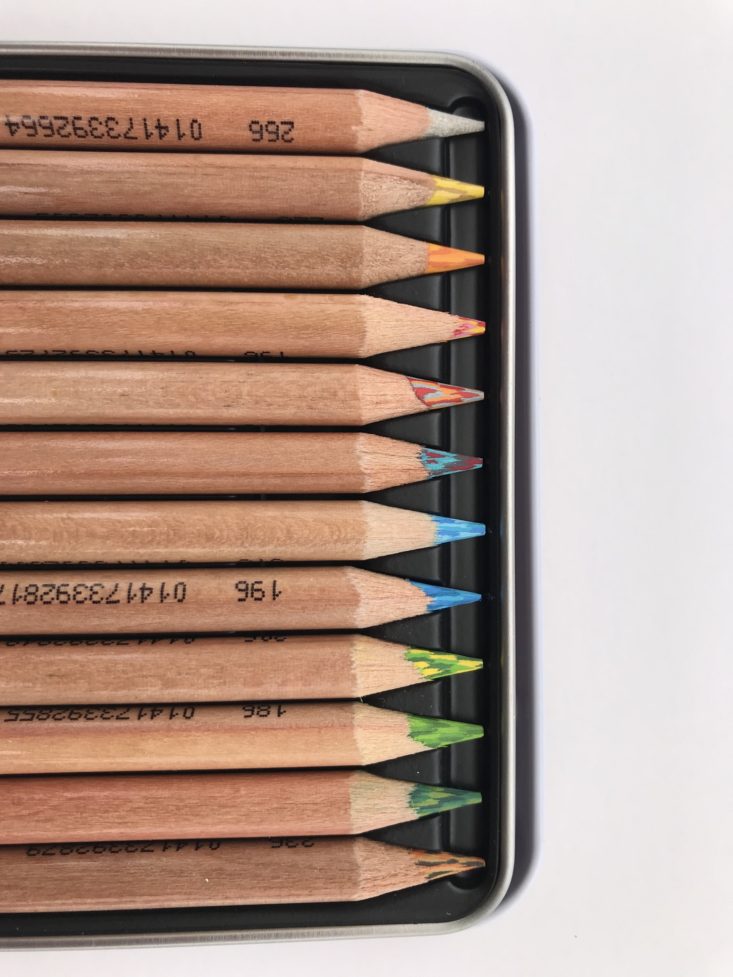 Paletteful Packs September 2019 - Koh-I-Noor Tri-Tone Multi-Colored Pencils Closer Top