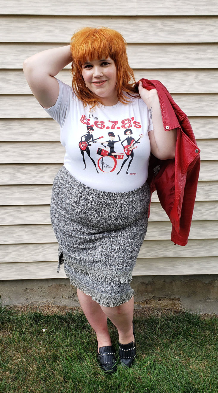 Stitch Fix Plus August 2019 - Jeremy Textured Fringe Skirt by Gilli 2