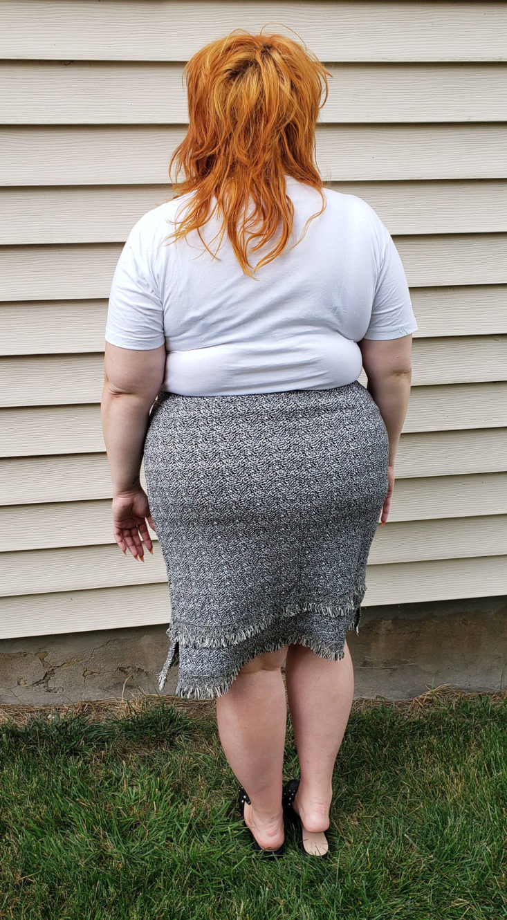 Stitch Fix Plus August 2019 - Jeremy Textured Fringe Skirt by Gilli 6