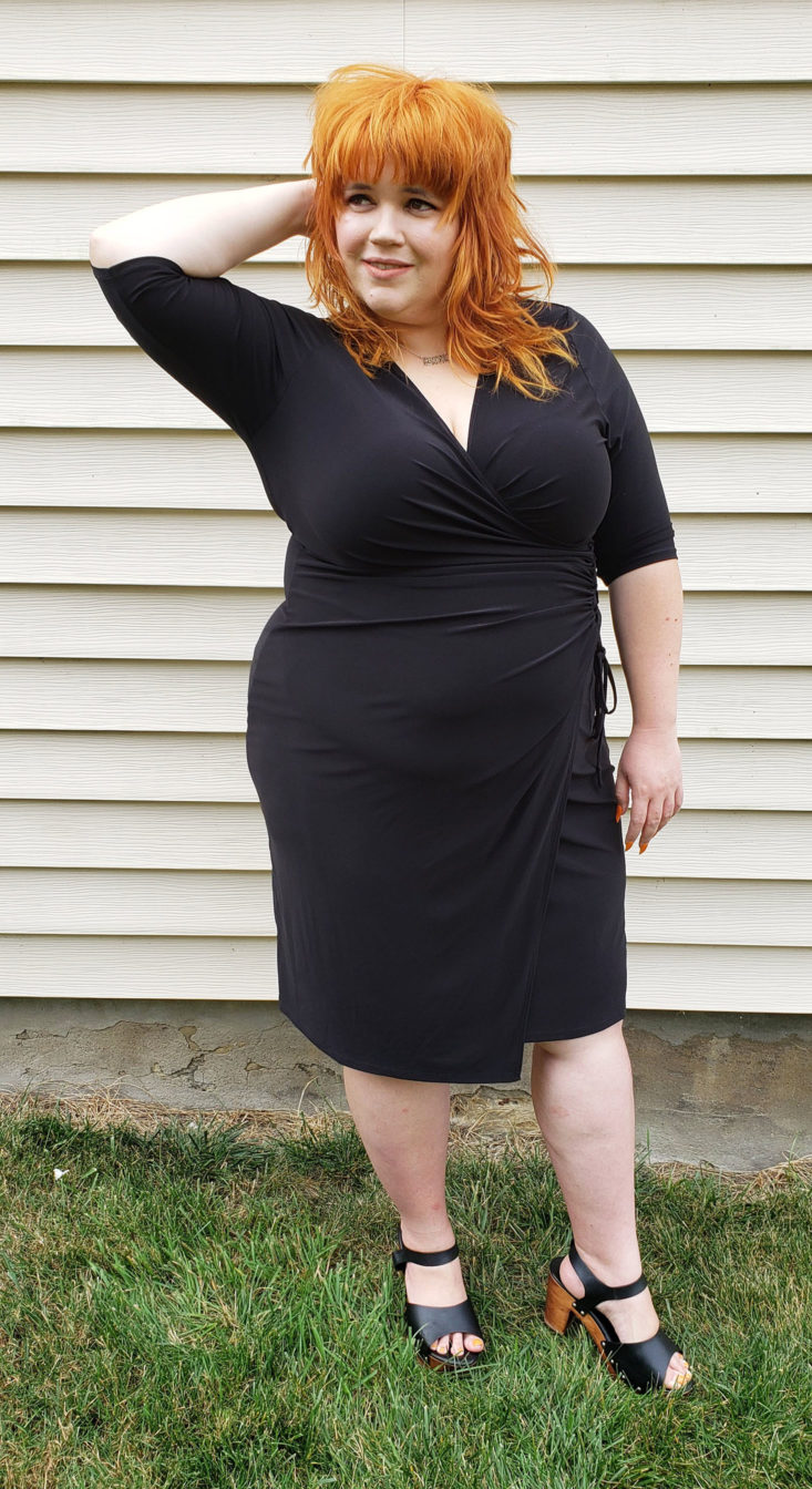 Stitch Fix Plus August 2019 - Zoe Wrap Dress by KIYONNA 1