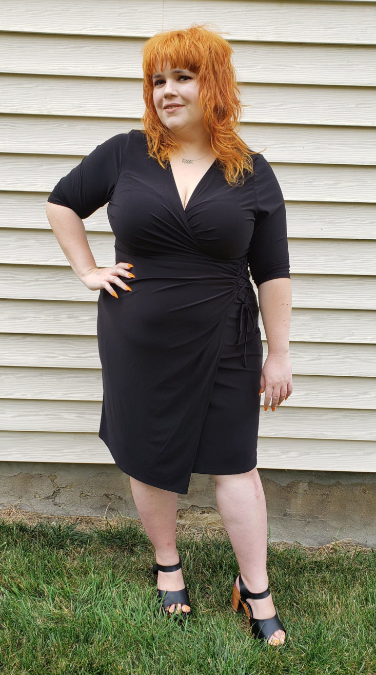 Stitch Fix Plus August 2019 - Zoe Wrap Dress by KIYONNA 2