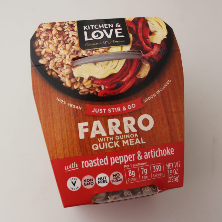 Vegan Cuts Snack August 2019 - Farro Packed Top