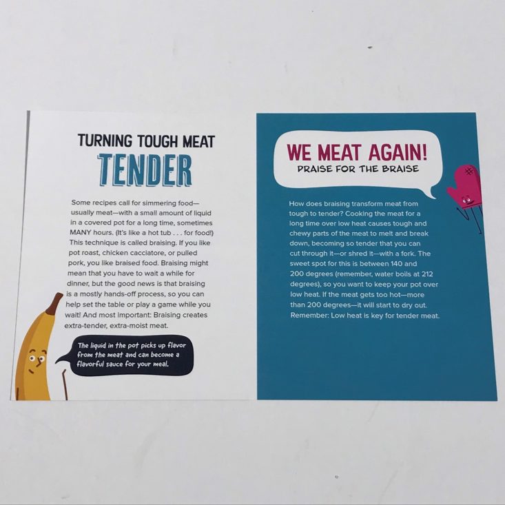 YCC October 2019 Shred meat card back