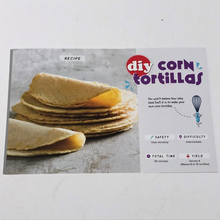 YCC October 2019 Corn tortilla recipe